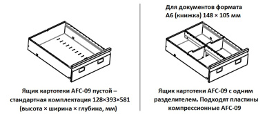 Картотечный шкаф Практик AFC-09